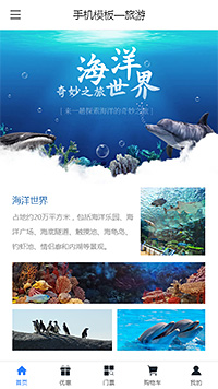 旅游票务模板缩略图