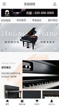 乐器商城模板缩略图