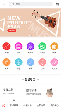 乐器商城模板缩略图