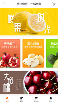 生鲜蔬果模板缩略图