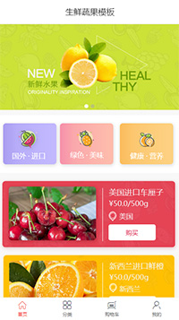 生鲜蔬果模板缩略图