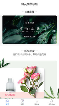 鲜花植物模板缩略图