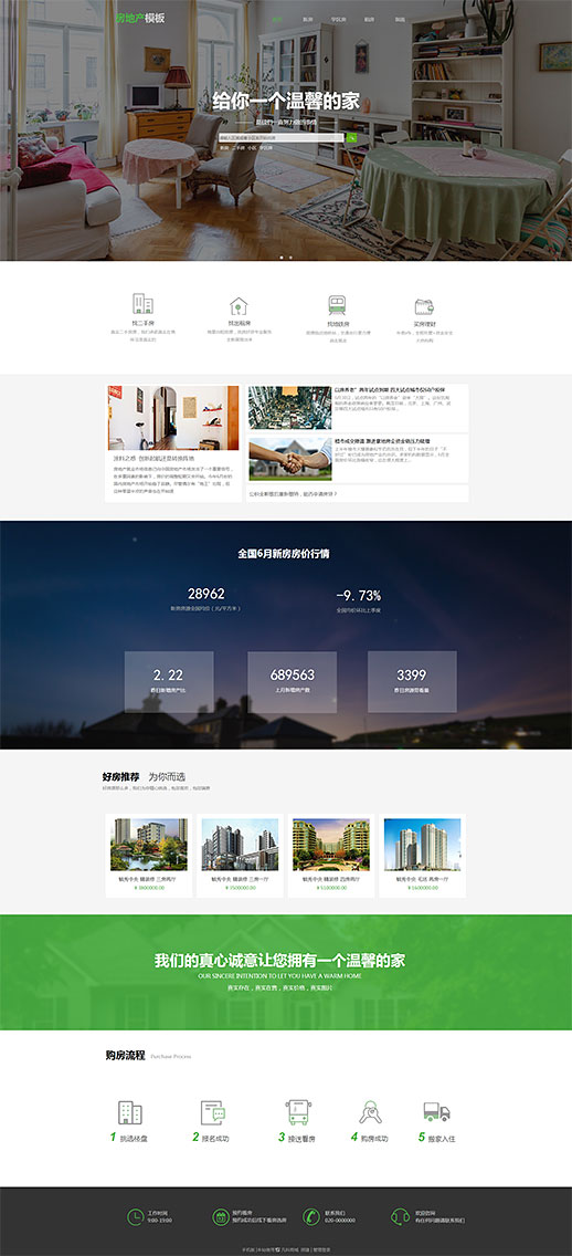 房产交易模板缩略图